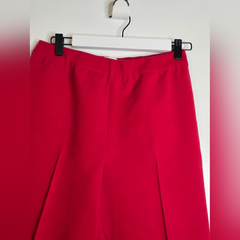 Women’s Red Cropped Stretch Pants - Picture 8 of 16